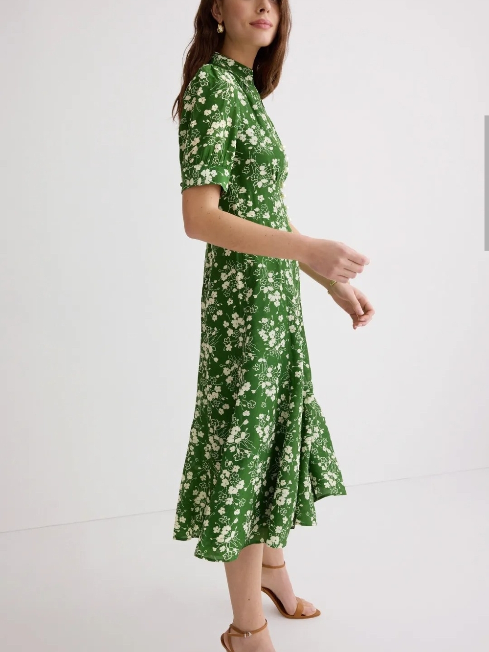 L.K. BENNETT SILK SOPHIE WILDFLOWER DRESS SIZE 10 MSRP $675 - Picture 3 of 14